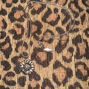 Plunder Silver Sunflower Necklace